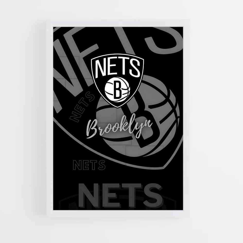 Poster Brooklyn nets – affiche Basketball (vue 3)